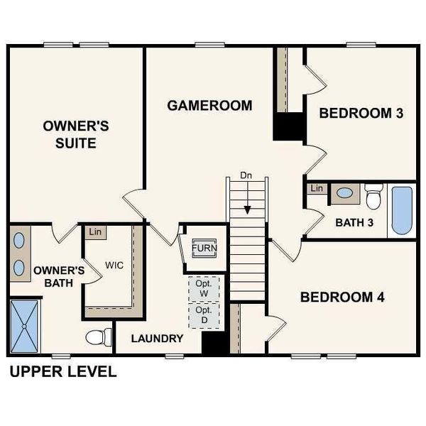 2D floor plan layout of this home in Kinsale, Macon, GA (Image 3).