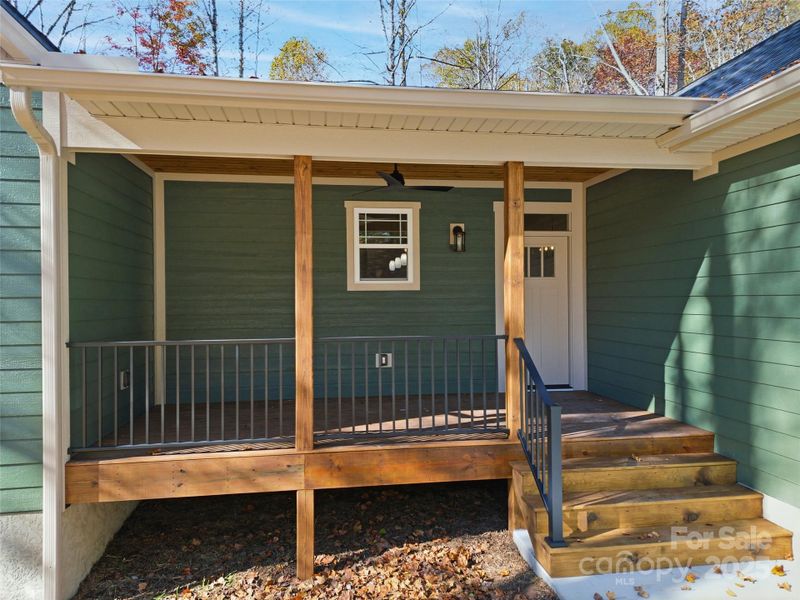 Exterior details and patio area of a home in , Hendersonville (Image 24).
