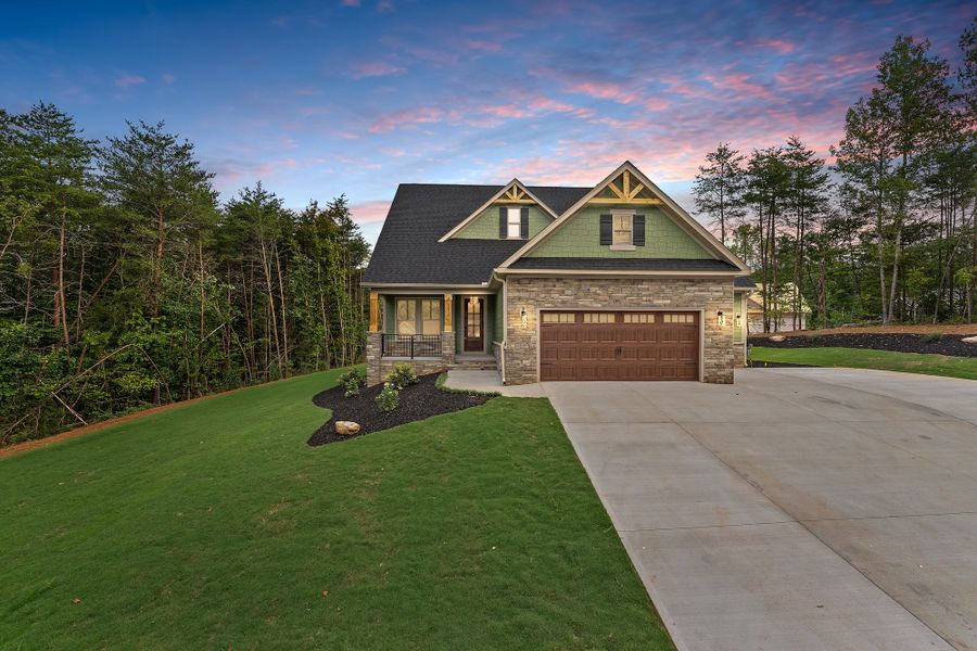 Representative exterior photo of a completed home built from the Bennett by Hunter Quinn Homes in Autumn Mill, Seneca, SC (Image 19). Representative exterior photo of a completed home built from the Bennett by Hunter Quinn Homes in Autumn Mill, Seneca, SC (Image 19).