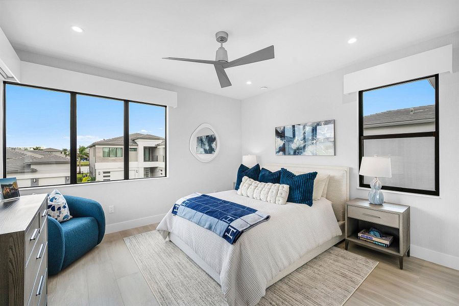 Furnished interior view inside a new home in , Boca Raton (Image 7). Furnished interior view inside a new home in , Boca Raton (Image 7).