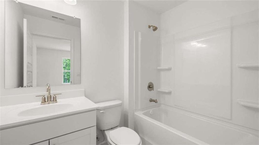 Furnished interior view inside a new home in Water Oak Estates, Lawrenceville (Image 7). Furnished interior view inside a new home in Water Oak Estates, Lawrenceville (Image 7).