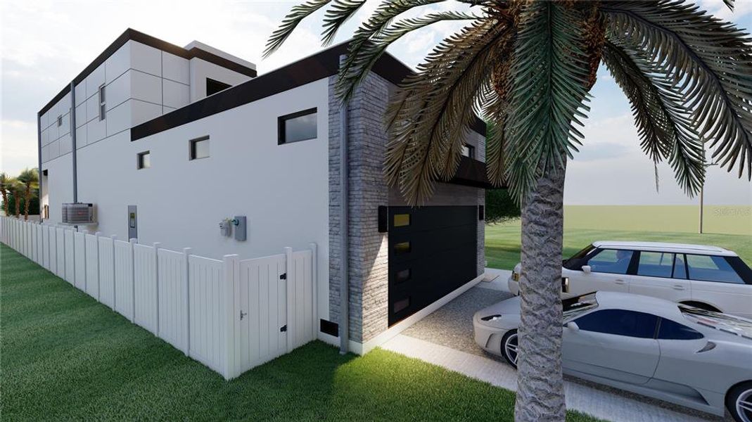 Exterior details and patio area of a home in , Tampa (Image 19).