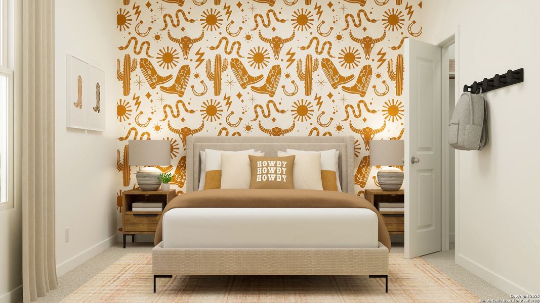 Furnished interior view inside a new home in Voss Farms, New Braunfels (Image 15).