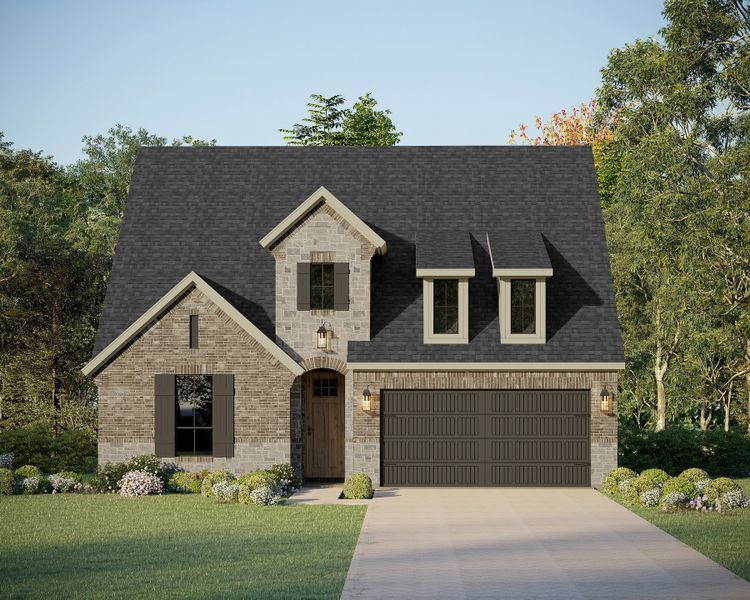 Plan 1560 Elevation A w/ Stone