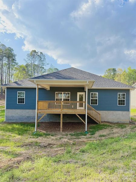 Exterior details and patio area of a home in Crystal Village, Albemarle (Image 25).