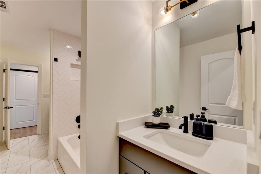 Furnished interior view inside a new home in , Woodstock (Image 32).