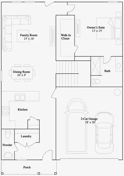 2D floor plan layout of this home in Sunterra, Katy, TX (Image 2). 2D floor plan layout of this home in Sunterra, Katy, TX (Image 2).