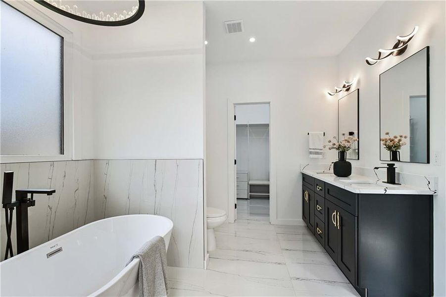 Furnished interior view inside a new home in , Atlanta (Image 2).