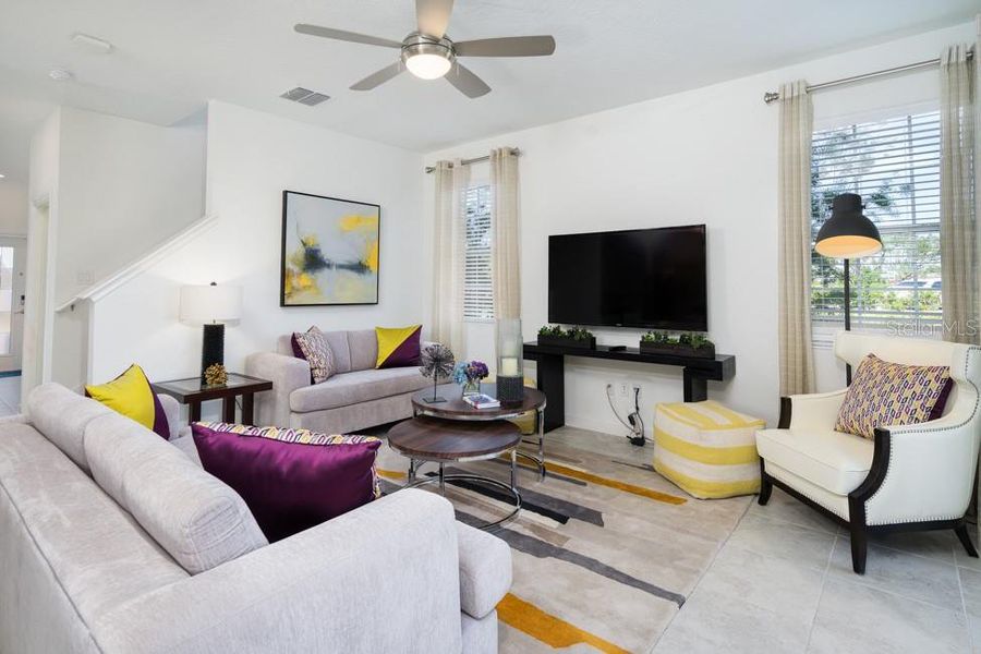 Furnished interior view inside a new home in Wellness Ridge, Clermont (Image 12).