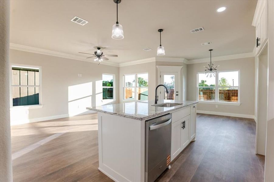 Furnished interior view inside a new home in , Tolar (Image 6).