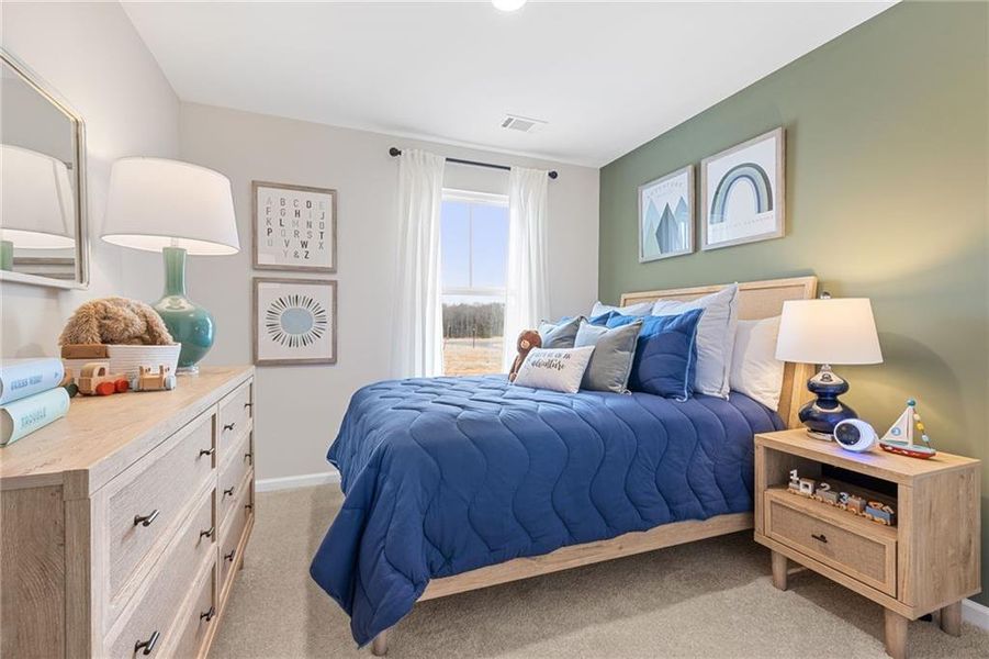 Furnished interior view inside a new home in The Bluffs, Canton (Image 14).