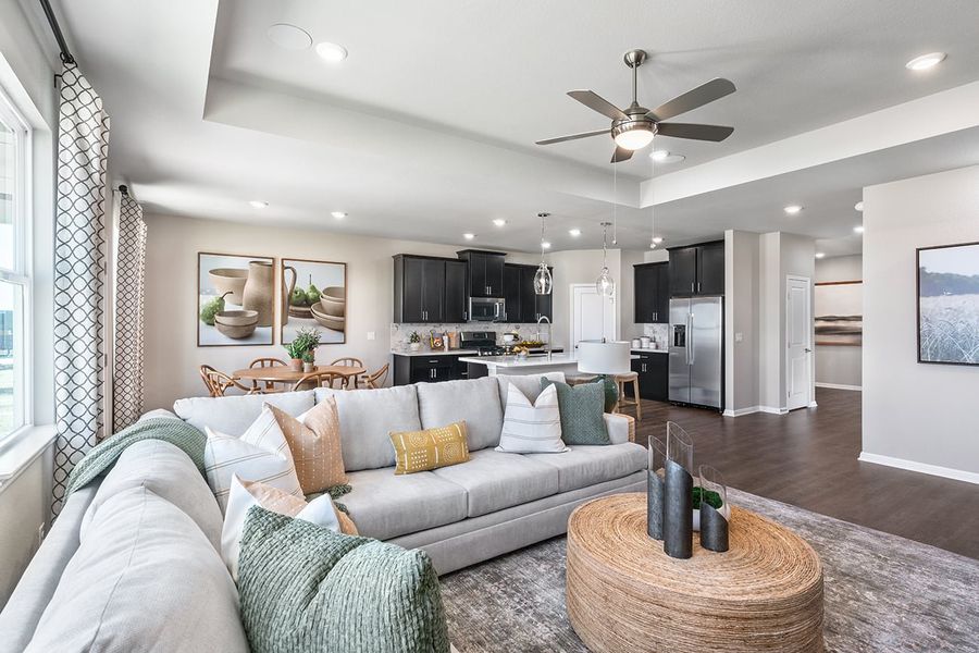 Furnished interior view inside a new home in Lisso, Pflugerville (Image 9). Furnished interior view inside a new home in Lisso, Pflugerville (Image 9).