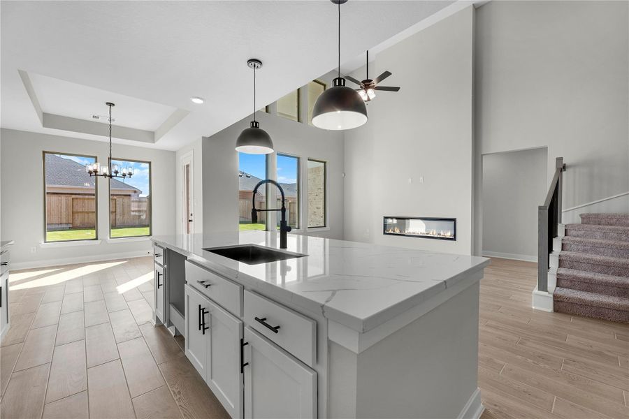Furnished interior view inside a new home in Jordan Ranch – 50', Katy (Image 4). Furnished interior view inside a new home in Jordan Ranch – 50', Katy (Image 4).