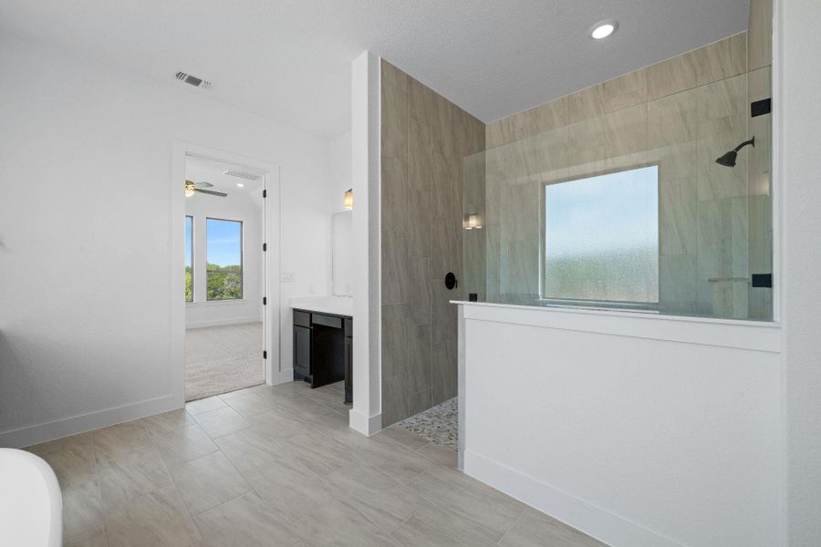 Walk-in shower in Primary Bath Walk-in shower in Primary Bath