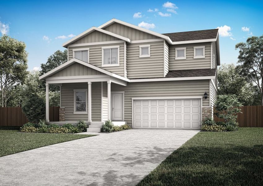 The Yosemite is a beautiful two story home.