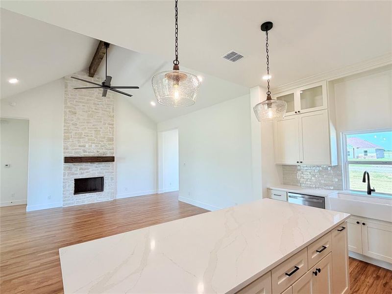 Furnished interior view inside a new home in , Weatherford (Image 7).