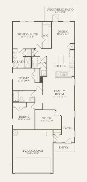 Centex Homes, Taft floor plan