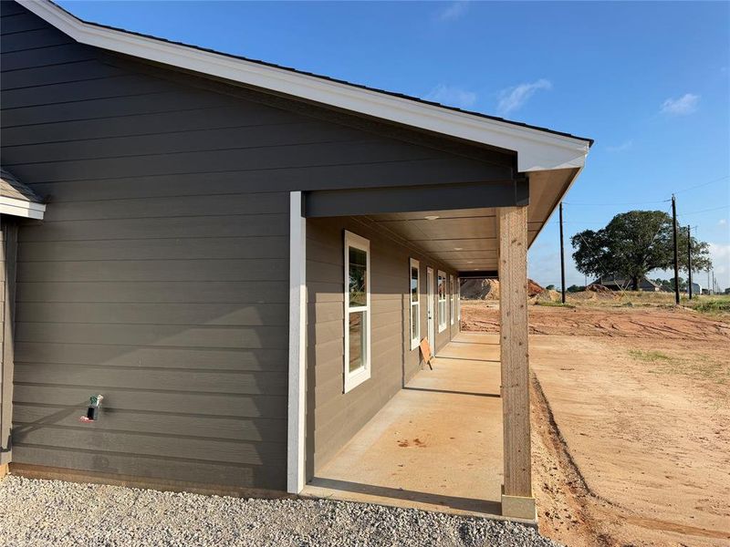 Exterior details and patio area of a home in , Springtown (Image 13). Exterior details and patio area of a home in , Springtown (Image 13).