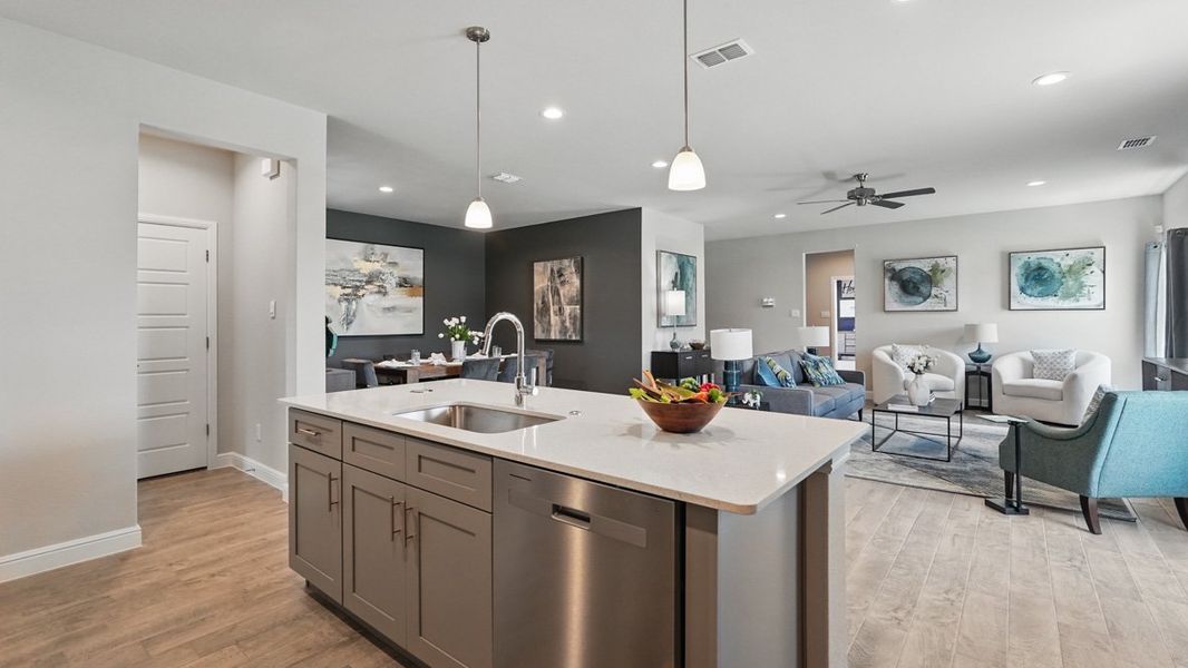 Furnished interior view inside a new home in Eden Ranch, Arlington (Image 7).