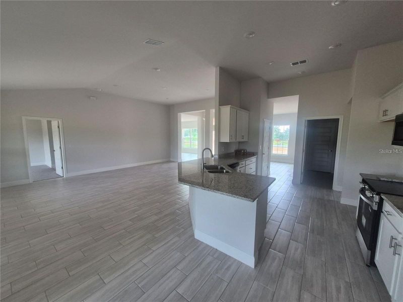 Furnished interior view inside a new home in Hill Country Estates, Dade City (Image 2). Furnished interior view inside a new home in Hill Country Estates, Dade City (Image 2).
