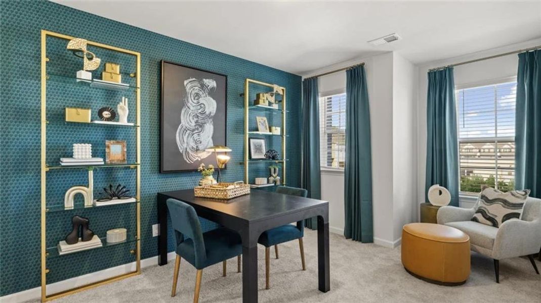 Furnished interior view inside a new home in Towns at Ivy Creek, Buford (Image 13).