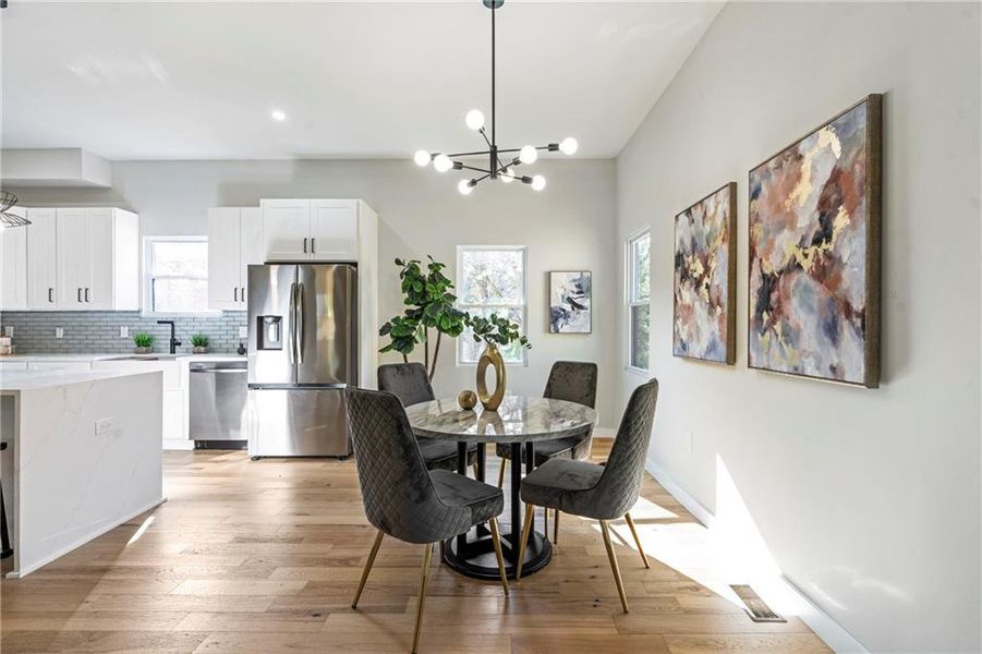 Furnished interior view inside a new home in , Atlanta (Image 40).