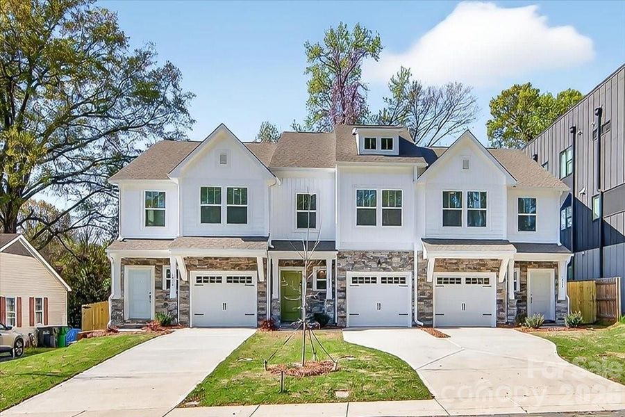 Front exterior of a new home in , Charlotte, NC, highlighting curb appeal (Image 2). Front exterior of a new home in , Charlotte, NC, highlighting curb appeal (Image 2).