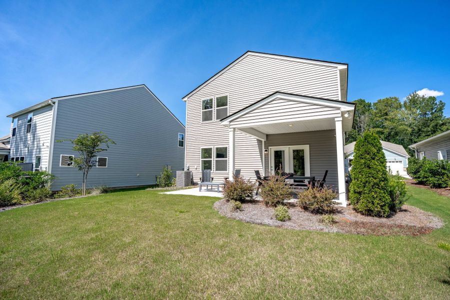 Exterior details and patio area of a home in Grand Arbor, Blythewood (Image 4).