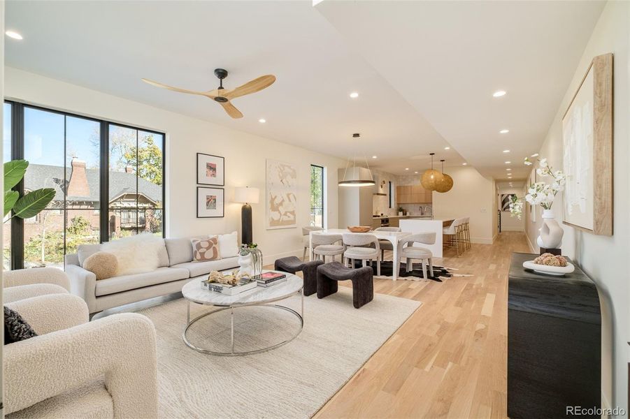 Furnished interior view inside a new home in , Denver (Image 14).