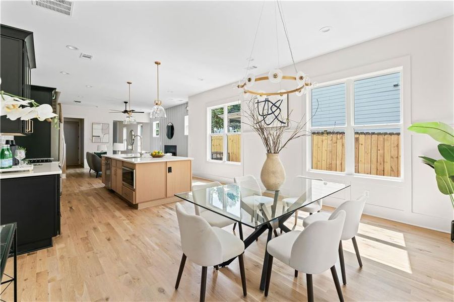Furnished interior view inside a new home in , Atlanta (Image 13).