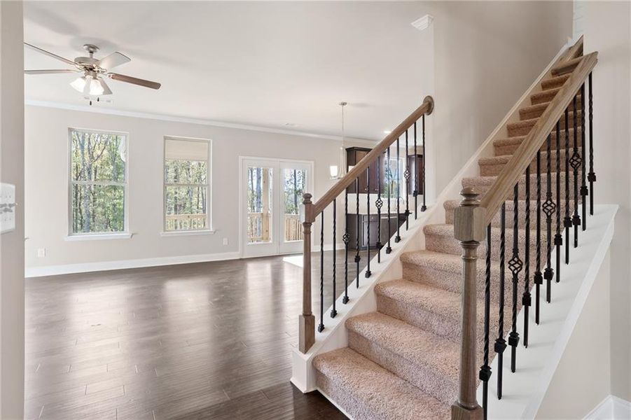 Spacious, unfurnished interior of a new home in Paces Estates, Lithia Springs (Image 28). Spacious, unfurnished interior of a new home in Paces Estates, Lithia Springs (Image 28).