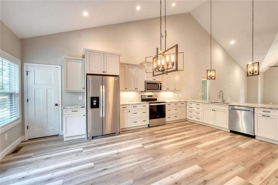 Furnished interior view inside a new home in , Blairsville (Image 8).
