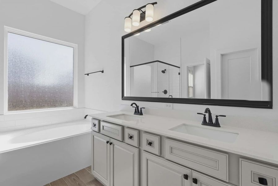Representative furnished interior of a home built from the Emma by Chesmar Homes in Bridgeland, Elgin (Image 6).