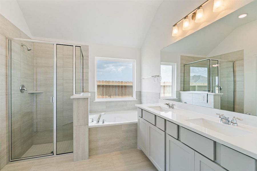 Furnished interior view inside a new home in Westland Ranch, League City (Image 7).