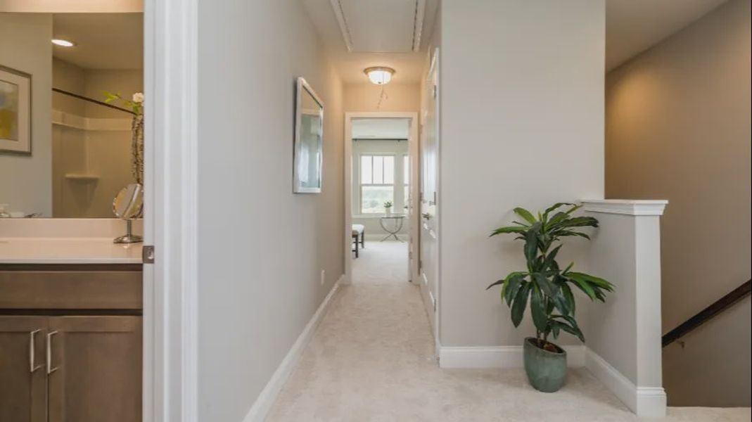 Furnished interior view inside a new home in Battle Bridge, Raleigh (Image 18).