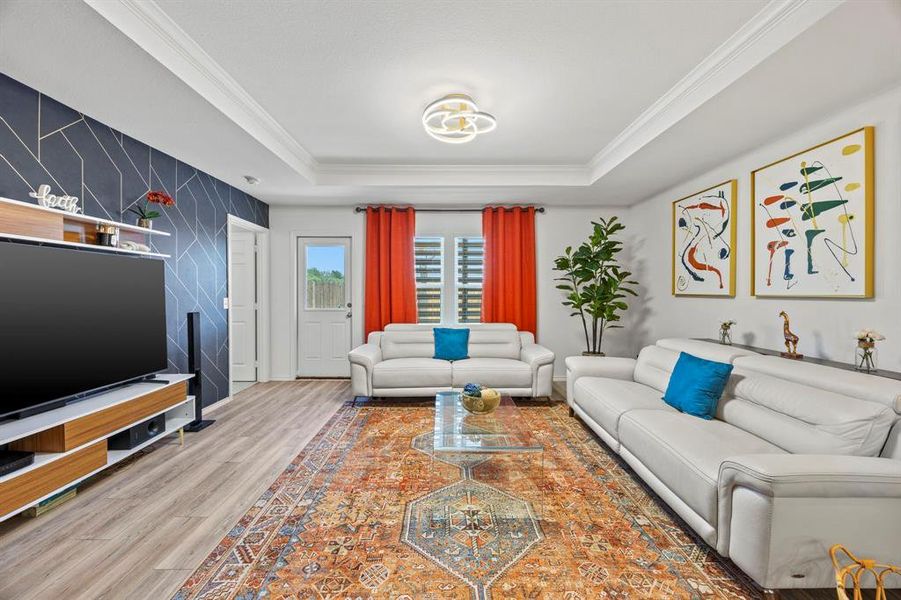 Furnished interior view inside a new home in , Denton (Image 3).