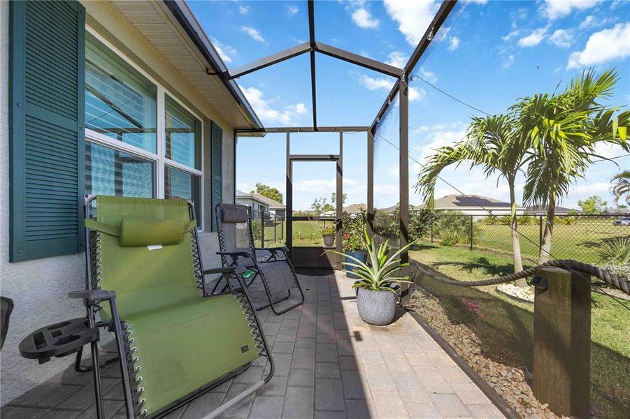 Exterior details and patio area of a home in Burnt Store Village, Punta Gorda (Image 34).