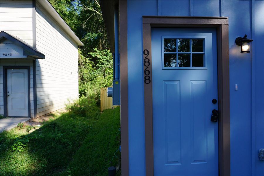 Exterior details and patio area of a home in , Willis (Image 2). Exterior details and patio area of a home in , Willis (Image 2).