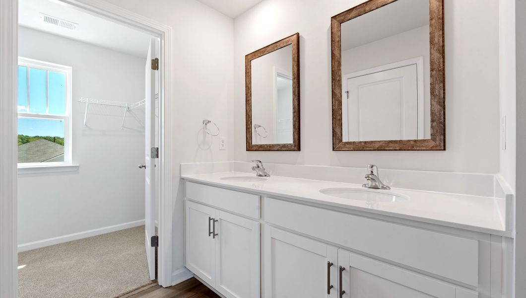 Representative furnished interior of a home built from the TAYLOR by D.R. Horton in Stone Creek, Clinton (Image 12).
