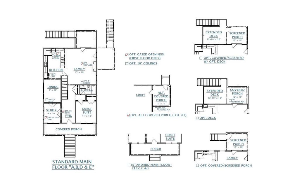 2D floor plan layout of this home in Waterloo Estates, Johns Island, SC (Image 4).