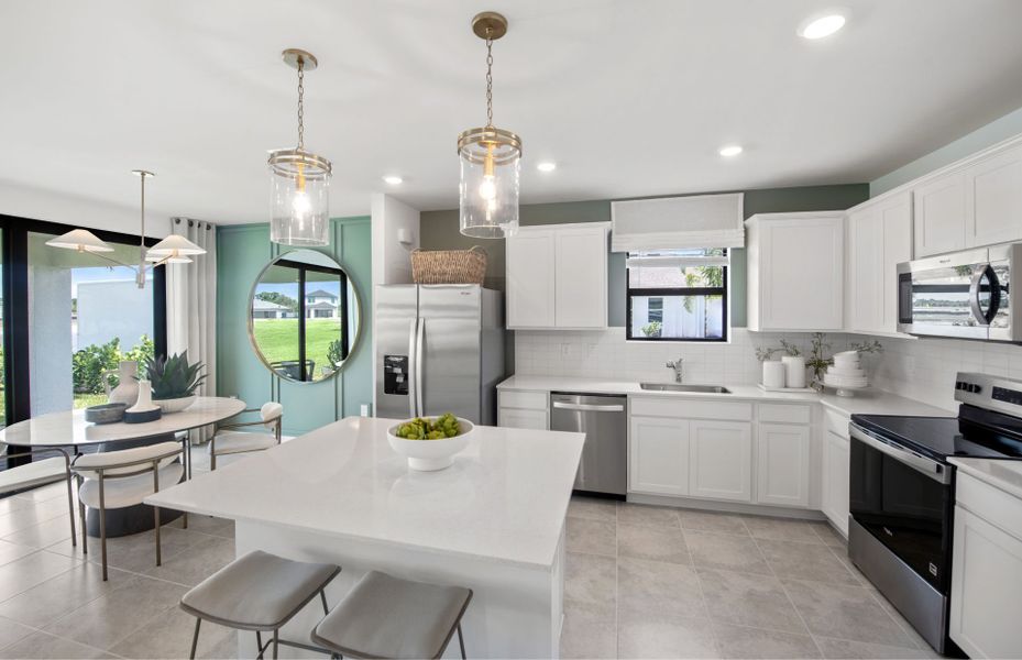 Furnished interior view inside a new home in Caloosa Cove, Labelle (Image 6).