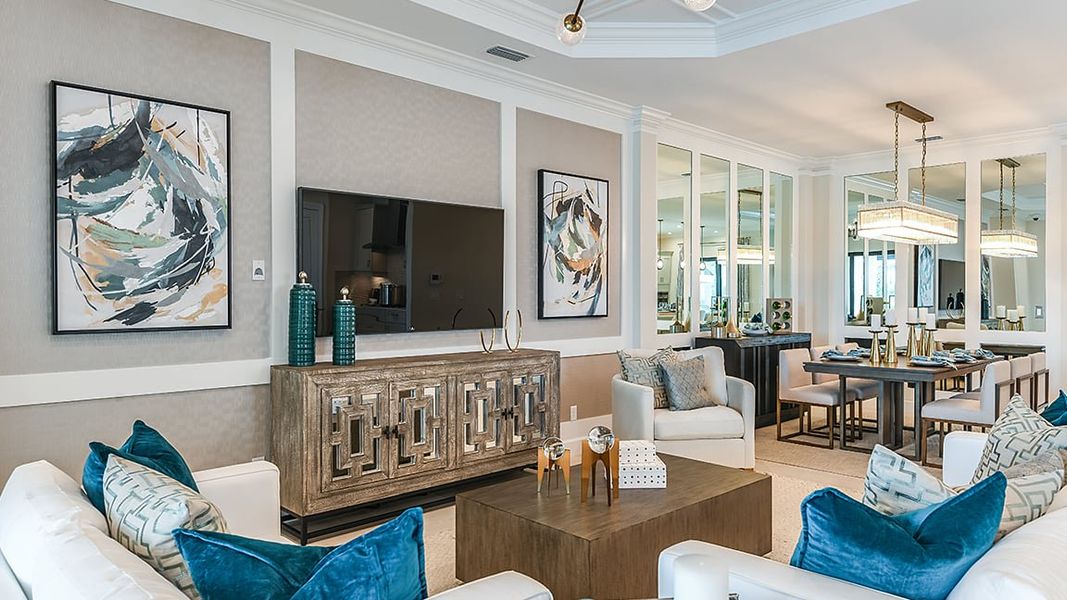 Furnished interior view inside a new home in Esplanade at Azario Lakewood Ranch, Bradenton (Image 7).