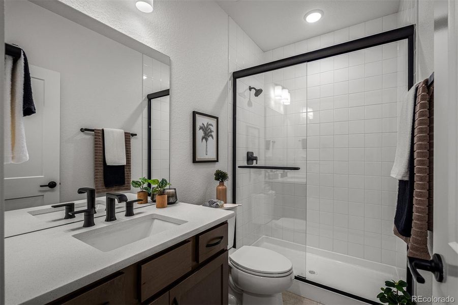 Furnished interior view inside a new home in Wolf Ranch - Enclave Collection, Colorado Springs (Image 8).