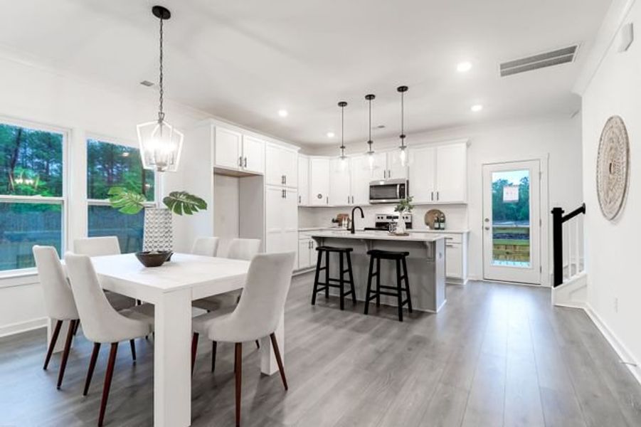 Representative furnished interior of a home built from the Charlotte by True Homes in Beaver Creek, Statesville (Image 10).