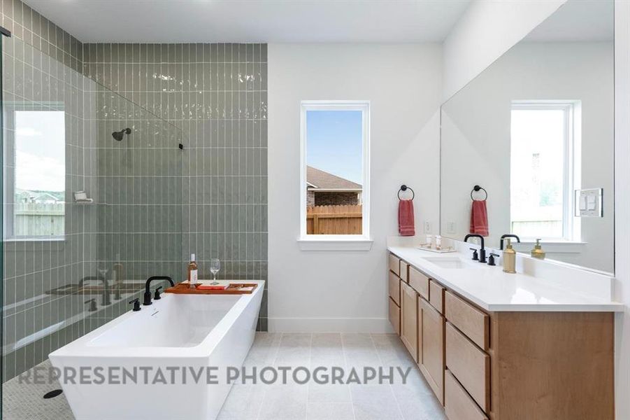 Furnished interior view inside a new home in Sonoma Verde: 60ft. lots, McLendon-Chisholm (Image 22).