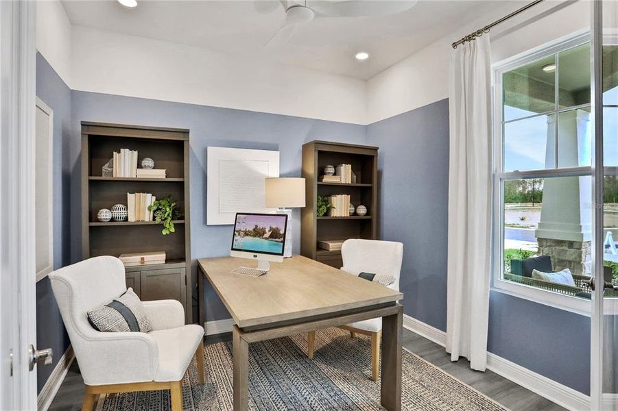Furnished interior view inside a new home in Angeline, Land O' Lakes (Image 49).