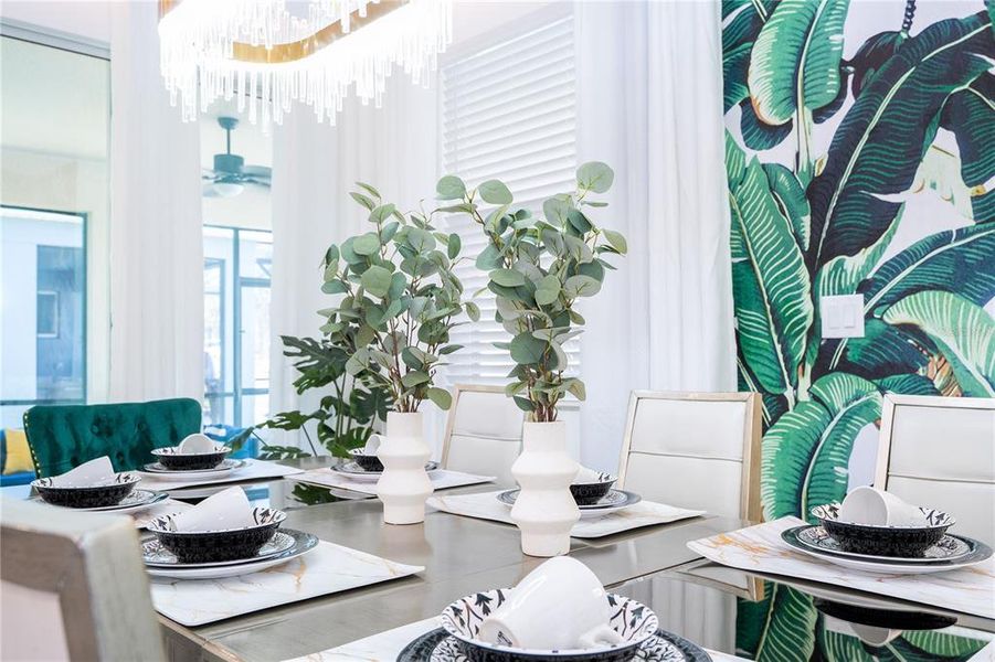 Furnished interior view inside a new home in , Kissimmee (Image 52).