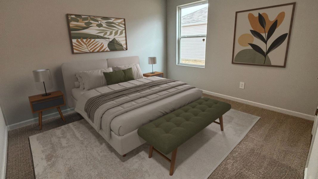 Furnished interior view inside a new home in The Parks, White House (Image 26).