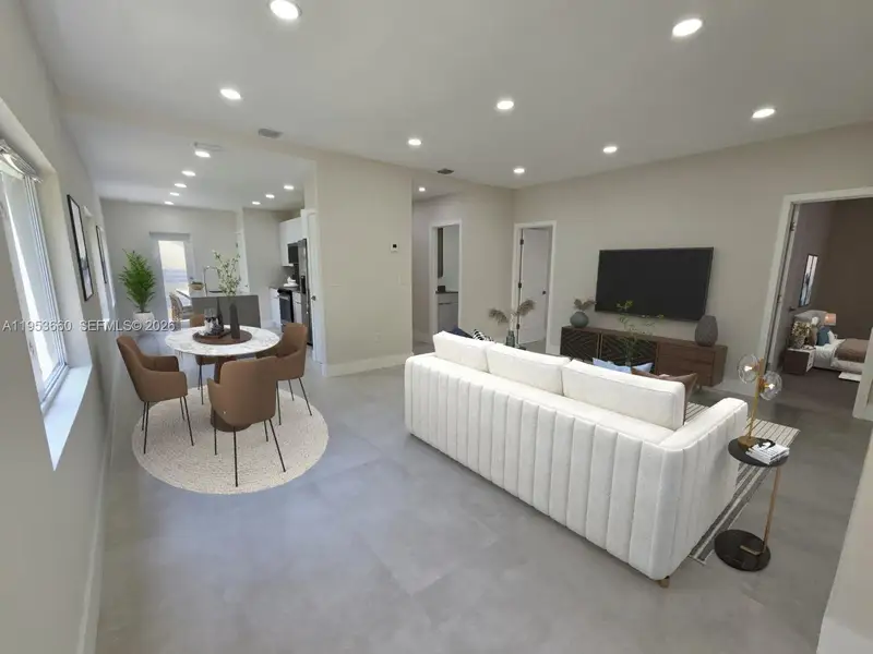 Furnished interior view inside a new home in , Miami (Image 5).