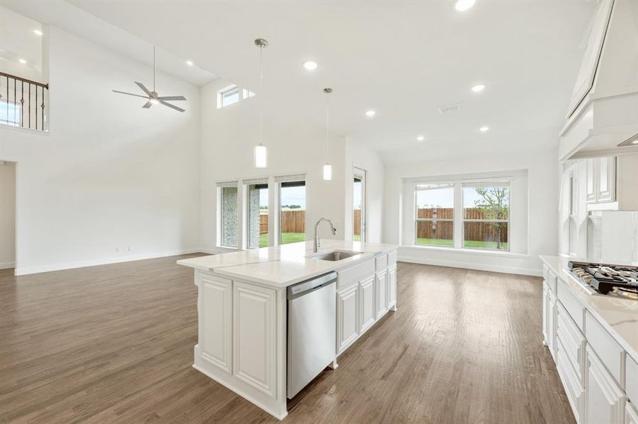 Furnished interior view inside a new home in Wildflower Ranch 60-65, Justin (Image 8). Furnished interior view inside a new home in Wildflower Ranch 60-65, Justin (Image 8).